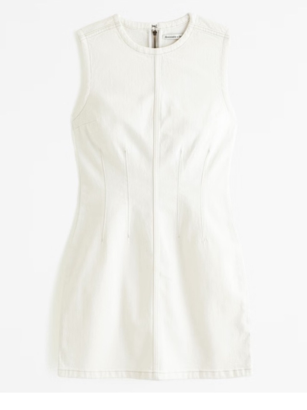 Abercrombie & Fitch Sleeveless Denim Shell Mini Dress